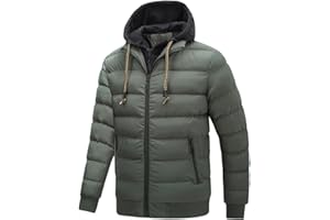 TONY BACKER Giubbotto Jacket Giacca Uomo Invernale con Cappuccio, Giubbino Giacchetto Uomo Giubbini Giubbotti Invernali Caldo Antivento