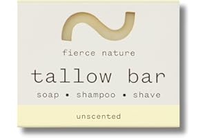 Fierce Nature - Pure Organic Tallow Soap (Unscented) - 90g