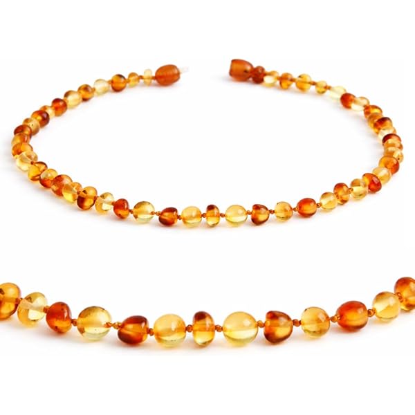 SilverAmber Jewellery Honig unpolierte baltische Bernstein perlen  Halskettet - Kettenlnge 60 cm - Erhltlich in verschiedenen Farben und  Gren - NRAWCOG60 : Amazon.de: Fashion