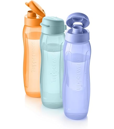 Tupperware EcoEasy Trinkflasche 750 Ml – Dreieckige Form In Orange, Auslaufsicher, Für Wasser & Saft, Neu &