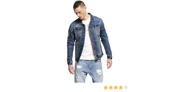 superdry rogue patch trucker