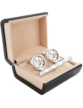 Vkatech Manschettenknöpfe Cufflinks krawatte clips cuff link butto Präsentation Box für Männer Geschenk