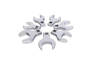 Sunex Tools 9720A Jumbo SAE-Hahnenfuß-Schlüsselsatz, 1/2-Zoll-Antrieb, 1 Zoll, 1 3/8 Zoll, vollpoliert, 7-teilig (enthält eine Ablageschale)