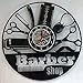 Produktbild Barber Shop Indoor Decor Barber Vinyl Wall Clock Barber Shop Friseur Art Wall Decor,Black,12inches