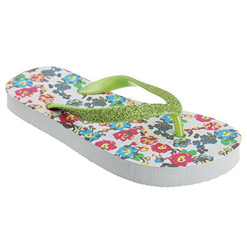 childrens white flip flops