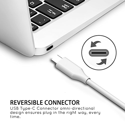USB Type C Kabel MAPUX Ladekabel Datenkabel aus Solide Stecker (30cm) für HUAWEI Mate 9, P9, P10, Honor 8, Samsung Galaxy S8, Sony Xperia XZ/XZS, LG G5/V20, HTC 10/Bolt, Lumia 950/950XL, Moto Z/Z Force, Nexus 5X/6P, Nokia N1, OnePlus 2/3/3T etc. (Weiß) - 2