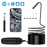 1200P HD & 8 Einstellbare Leds: Diese Inspektionskamera hat 1200P CMOS-Sensor, 8 einstellbare LED-Leuchten, 3 einstellbare Auflösung (1600 * 1200, 1280 * 720, 640 * 480), bietet eine HD-Videoaufnahme und Schnappschüsse und direkte Speicherung auf Ihrem Gerät, auch bei schlechten Lichtverhältnissen und unbekannten Orten, wo menschliche Augen schwer zu sehen sind, ist Ihre perfekte Hilfe bei Haus-, Rohrleitungs-, Automobil- und Industrieprüfung