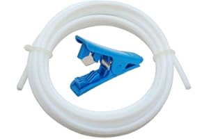 3D-Drucker Teflon-Schlauch für Düse, CESFONJER 8 Meter PTFE 1,75 mm Filament ID 2 mm OD 4 mm TL-Feeder Hotend für Reprap Rostock Bowden Extruder + Leitung Rohrschneider
