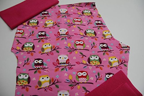 DIY Nähset Mitwachshose Pumphose 74-98 Eule pink pink - 2
