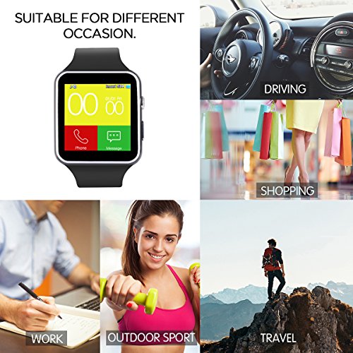 Smartwatch-Android-DeYoun-Bluetooth-Smart-Watch-Handy-Uhr-mit-Kamera-SIM-Karten-Einschub-Sport-Uhr-mit-Schrittzhler-Romte-Capture-Schlaftracker-fr-Android-Samsung-Galaxy-S8HTCSONYLGHuawei