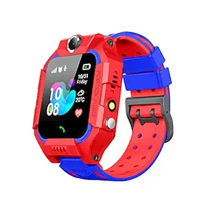 Boutique Waterproof Kids Smart Watch GPS Tracker - Boys Girls for 3-12 Year Old with SOS Camera Alarm Call Camera Alarm 1.44'' Touch Screen SOS Electronic Toy Birthday Gifts (Red)