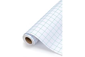 Concept4u Book Cover Film Roll 50cm x 1m Transparent Self Adhesive Book Plastic Covering Film Clear Sticky Back Protector Fablon for School Home Office