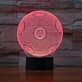 Lampenplattenmaterial: Acryl Bundesliga Fußball Team Fc Eintracht Frankfurt 3D Illusion Led Nachtlicht Jungen Kinder Baby Geschenke Fußball Tischlampe Nachttisch