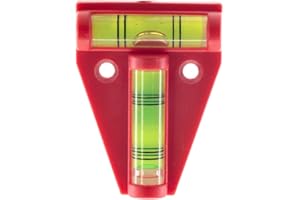 DIGIFLEX Mini niveau à bulle rouge 2 voies – Petit outil de nivellement à bulle en forme de T pour mesurer en déplacement