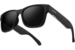 ROKIT LIFE ROKiT Smart Glasses Polarized and Blue Light Lenses, Open Ear Bluetooth Sunglasses, Built-in Mic & Speakers, Voice Assistant Compatible, IPX4 Sweatproof for Outdoor Sports, Unisex Audio Sunglasses