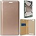 DMG Dotted Finish Premium PU Leather Flip Cover Case for Reliance LYF Wind 6 (Gold) RS.299.00