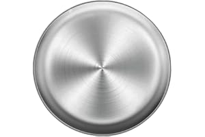 SUNAOMNI Teglia Per Pizza In Acciaio Inox Vassoio Rotondo Multifunzionale In Metallo Per Torta Di Frutta Teglia Per Pizza In Acciaio Inox Da 34 Cm Teglia Da Forno Per Pizza Piatto Rotondo Per Pizza Teglia Per