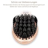 Bestidy Haare Pflegen Glättungbürste Haarglätter Bürste Glätteisen Automatische Abschaltung Schutz Eigenschaften LCD-Display & Push Button Temperaturänderung (goldene) - 8
