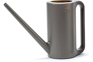 Plastia Petit Arrosoir Max 1,5 L - Arrosoir Plante en Plastique pour Intérieur et Extérieur - Mini Arrosoirs de Jardin - Couleur Anthracite