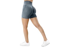 TAYOEA Kurze Leggings Damen Sport Radhose Push Up Short Scrunch Leggings High Rise Gym