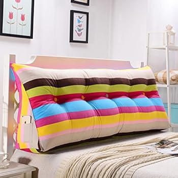24x8x20inch Reading Pillows Triangle Double Sofa Large Back Soft