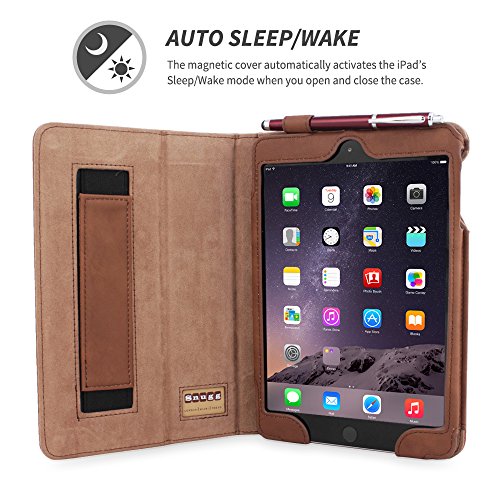 iPad Mini 4 Hülle (Braun), Snugg – Smart Case mit lebenslanger Garantie + Sleep / Wake Funktion - 3