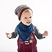 Baby/ Toddler fleece winter scarf (Blue black checks)