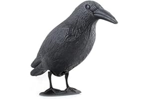 ISO TRADE Schwarzer Rabe Krähe Attrappe Taubenschreck Vogelschreck Schutz vor lästigen Vögeln 40cm 783