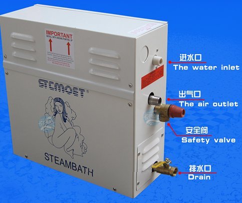 Hanchen 9KW Dampfgenerator für Zimmer innerhalb von 9m³ Dusche Badezimmer Dampferzeuger Dampfgarer Sauna Home 35-55°C Temperatur 380V CE