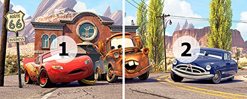 Kinder Fototapete Poster CARS 250x100cm Kinderzimmer Tapete Bordüre Wanddekor Wandtatoo Wandbild Bordüre kids wallpaper children wall mural border - 2