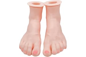 Harilla Mannequin en Silicone pour Femmes, présentoir de Pieds, Support de modèle de Pied, Bracelet de Cheville, Chaussures, présentoir de Chaussettes pour
