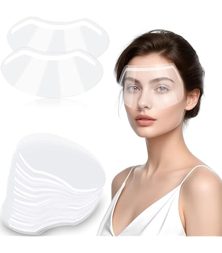 SHATCHI Protezione Completa Di Sicurezza, Ampia Visiera, Resistente Agli Schizzi E Anti-appannamento, Leggero, Regolabile, Trasparente, Trasparente - Foto 4