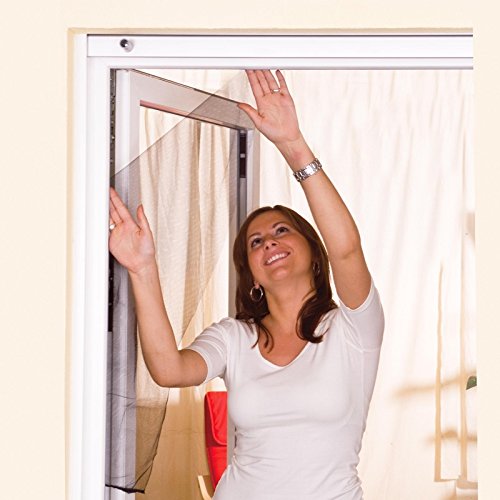 Fliegengitter 3er Set: 130x150cm Fenstergitter aus Polyester in anthrazit, Fliegennetz im Sparpack - 2