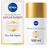 NIVEA Luminous630 &Ccedil;atlak Karşıtı V&uuml;cut Yağ Serumu 100ml, Cilt Tonu Eşitleyici, 48 Saat Nemlendirici, P&uuml;r&uuml;zs&uuml;z Cilt Hissi