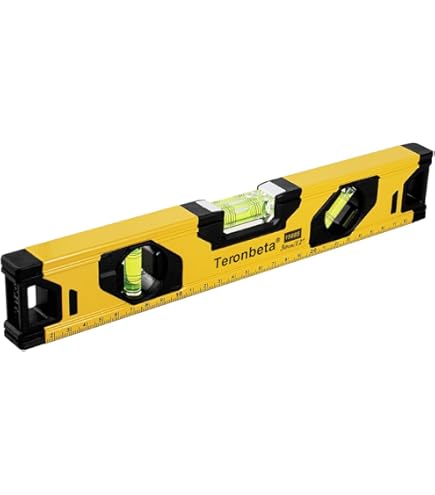 Livella Metrica In Alluminio 40 Cm - 2 Fiale Per Misurazioni Precise - Foto 3