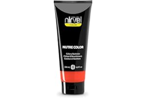 Nirvel NUTRE COLOR FLUOR Coral 200 mL Mascarilla Profesional - Coloración temporal - Nutrición y brillo