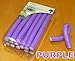 12 x SOFT BENDY TWIST HAIR HAIRDRESSING ROLLERS EVA FOAM CURLERS TWISTEE BENDER PURPLE