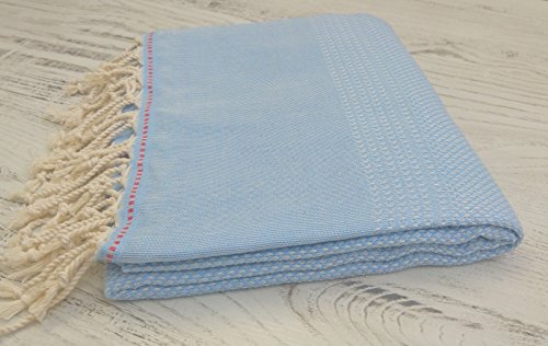 %100 Baumwolle 3’er Set Tan Design Rot/Grau Peschtemal 100×180 cm Pestemal Peshtemal Hammamtuch Strandtuch Badtuch Turkish Peshtemal - 2