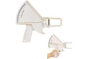 NAAPESI Professional Skinfold Caliper, Accurate Measure Skinfold Caliper, Body Fat Caliper Easy to Read Data, Body Fat Tester for Measuring Body Fat Percentage, Skinfold Tester for Fitness Weight Loss (White)