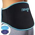 NEWGO Ice Pack for Back Pain Relief, Reusable 2 Pack Hot Cold Therapy Gel Pack for Lower Lumbar, Sciatica Nerve Pain, Herniated Disc, Tailbone Pain Relief (Blue)