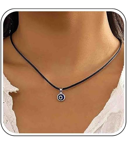 Boho Collana Girocollo A Strati In Pelle Scamosciata Marrone - Lunghezza Regolabile, Gioielli Punk Per Donna - 3