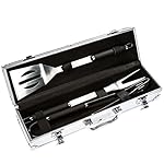 Bruzzzler Edelstahl Grillbesteck-Set 3-teilig im Koffer