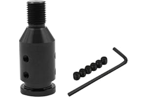 ePathChina Gear Knob Adapter, Universal Car Gear Shift Knob Adapter, Aluminum Alloy Gear Shift Knob Adapter for Shift Lever Unthreaded M12x1.25