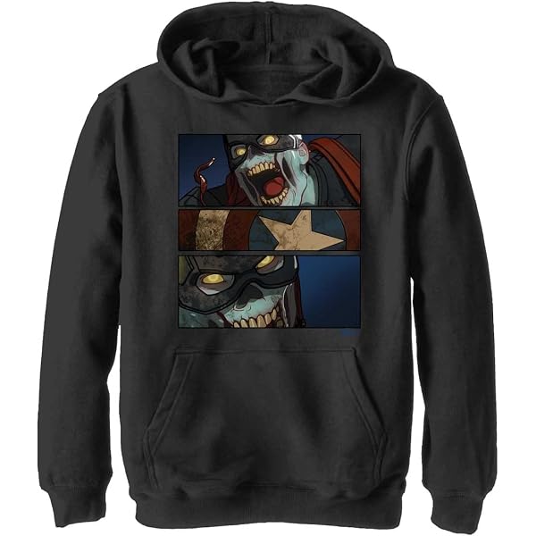Marvel Avengers Hoodie Für Jungen – Classic Avenger Print, Athletic Heather, Größe M