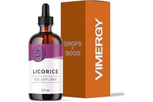 Vimergy Licorice Root Extract, 57 Servings– Licorice Supplement – Licorice Drops – Licorice Extract Vegan Supplement – Formulated Without Sugar or Binders – Non-GMO & Gluten-Free (115 ml)