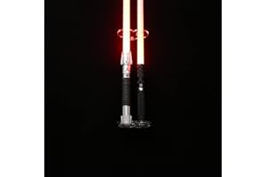 WANLIAN Support mural pour sabre laser en acrylique compatible avec la plupart des sabres laser (transparent, 2 trous)