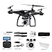 Produktbild 1500mAh Ultra-Lange Akkulaufzeit Drohne Mit WiFi Echtzeit-Übertragungskamera HD One Key Take Off/Land Höhe Halten 360 ° Rolling Aircraft Toys,Black-1080P