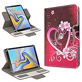 Lieferumfang: 1x Kunstledertasche für Ihr Samsung Galaxy Tab A 10.1 2019 von Nauci in Ihrer gewünschten Farbe Schwarz Rot Grün Lila Pink Blau Braun Türkis Weiss oder Motiv 1 -11