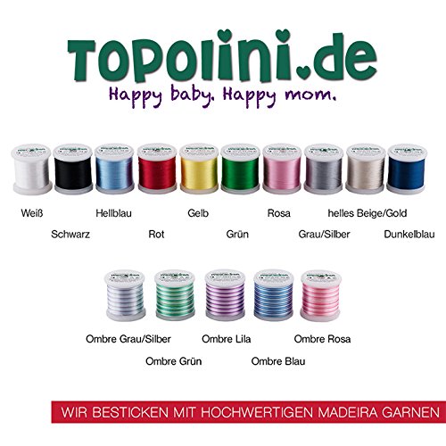 Windel bestickt im Rahmen für Jungen mit Babyfüßchen 2 (Babymotiv) - 4