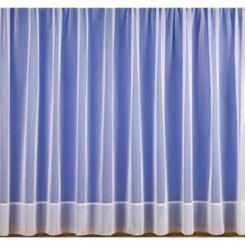 Sue. Plain lead weighted voile net curtain. 108 inch drop. Finished in